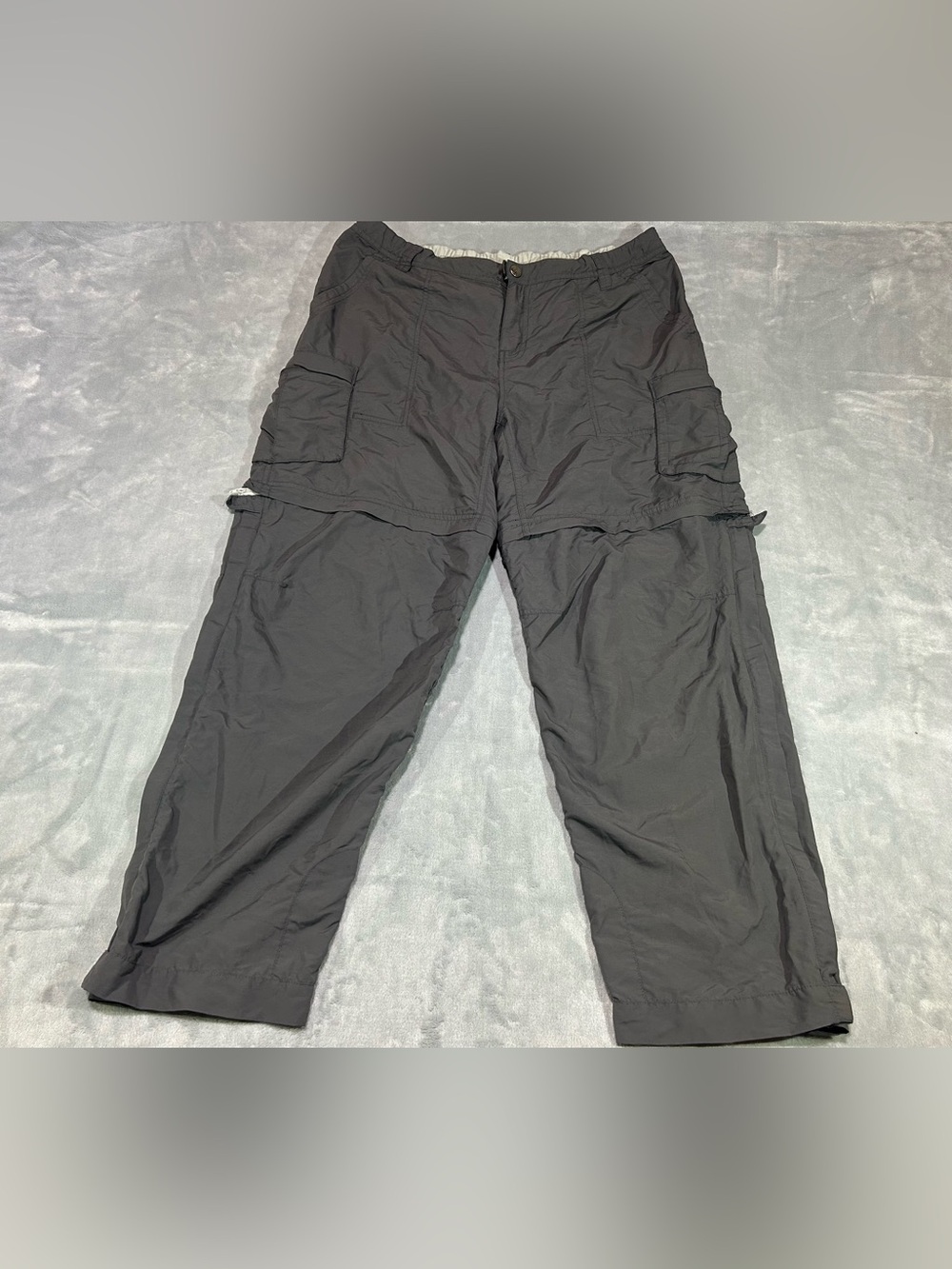 REI Co-op Pants Womens Size 16 Petite Gray Sahara Convertible Nylon Hiking